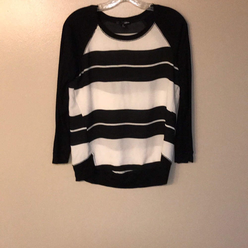 Aqua stripped blouse